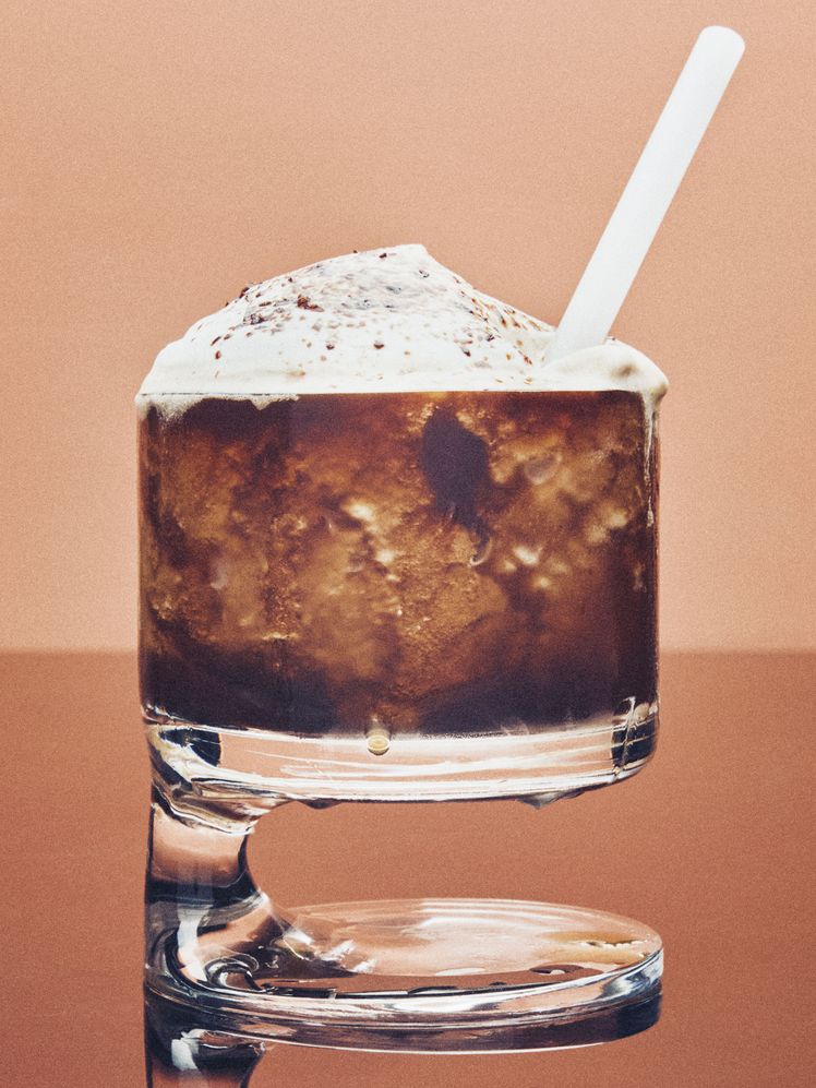 Frozen Espresso Martini With Spiked Whipped Cream